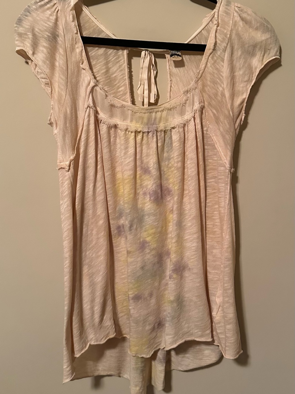 Free People Peasant Top with Pastel Accents